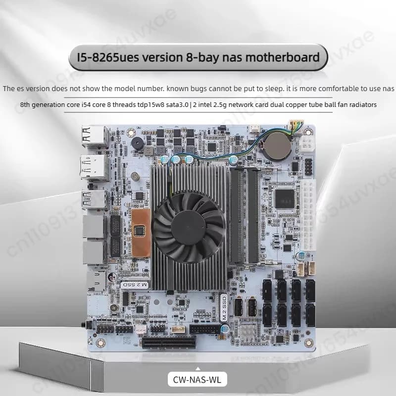 Mini‑ITX Integrated CPU Motherboard Multi SATA3.0 M.2 NVMe Industrial Mainboard For NAS Storage Server