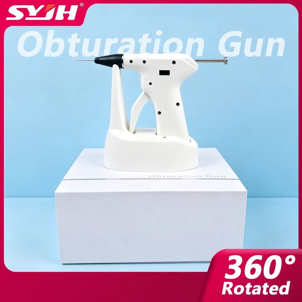 Pistola per Otturazione Dentale Wireless SYJH 360 con Riscaldamento a Gutta Percha ° Sistema di Riempimento 3D a Caldo con Ago Rotante per Odontoiatria