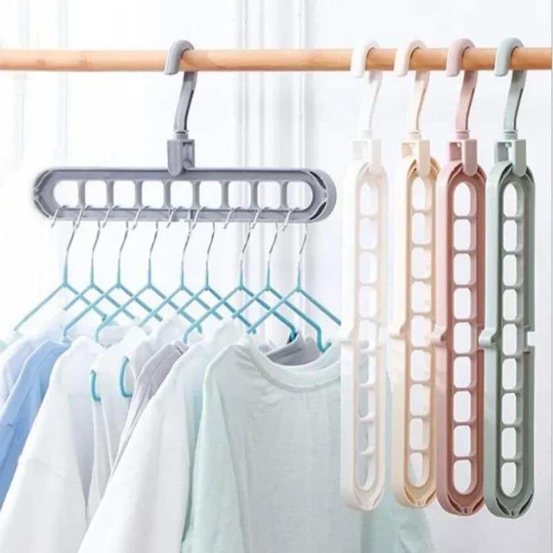 NEW 1 pc Hangers Cabinet Organizer Space Saving Multi-door Clothes Hanger Plastic Scarf Clothes rack