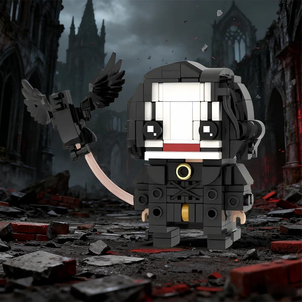 Gobricks MOC Eric Draven - The Crow, Modellino di Blocchi da Costruzione, Action Figure di Eric Draven dal Film The Crow, Giocattoli da Assemblare, Regali