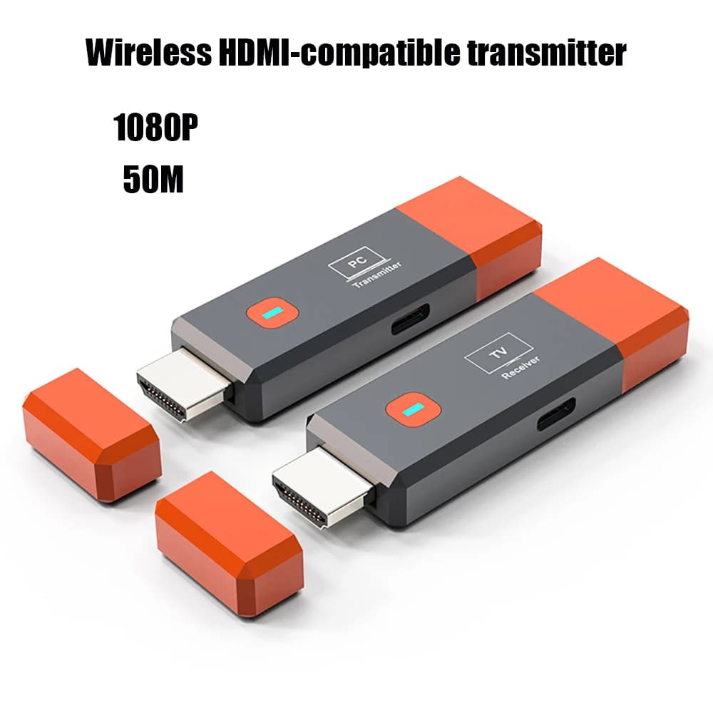 HDMI 50M compatible wireless transmitter and receiver extension kit for PC, camera, laptop, for projector, dongle TV stick adapter