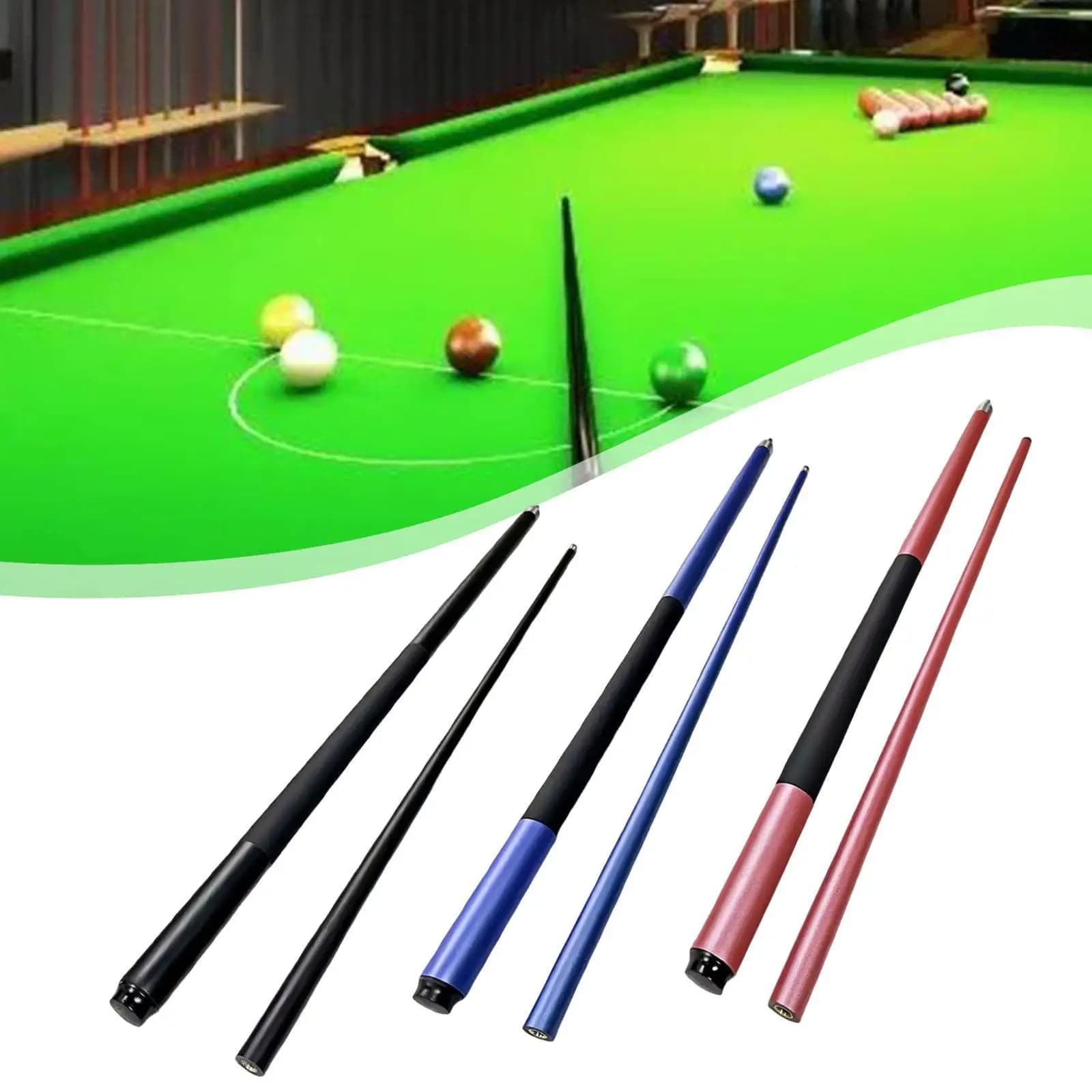 Stecca da Biliardo in Due Sezioni 149cm, Stecca in Legno Divisibile, Attrezzatura per Allenamento per Casa e Club di Snooker e Biliardo