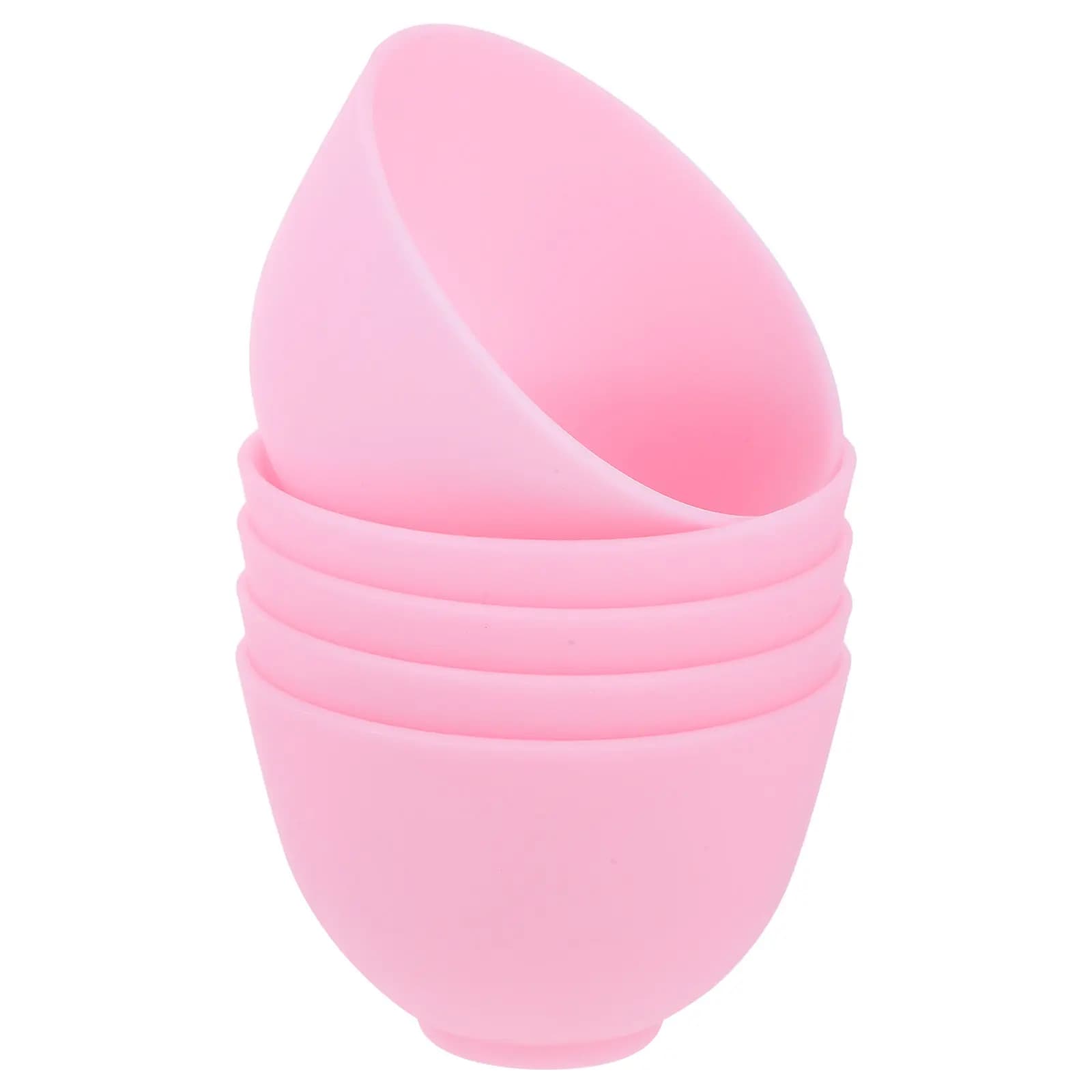 Set di 5 Ciotole in Silicone per Maschere Facciali, Strumento Premium per Skincare Fai-da-Te, Flessibili e Leggere, Accessori per Spa, Supporto per Maschere Viso