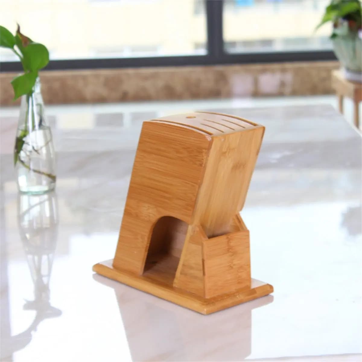 (WSFS) Portacoltelli da cucina, base in feltro antiscivolo, supporto di sicurezza per la conservazione degli utensili da cucina - Materiale resistente