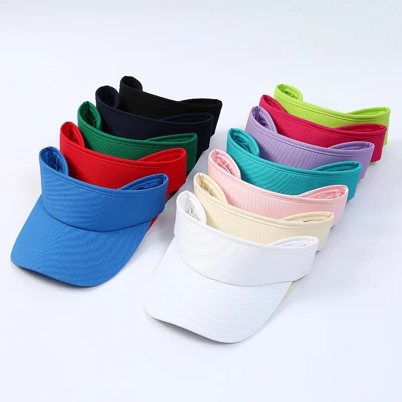 Cappello da tennis estivo per sport all'aria aperta coppia Top vuoto Protezione UV Cappelli da sole Berretto da baseball topless Cappellini da golf sportivi Visiera da viaggio