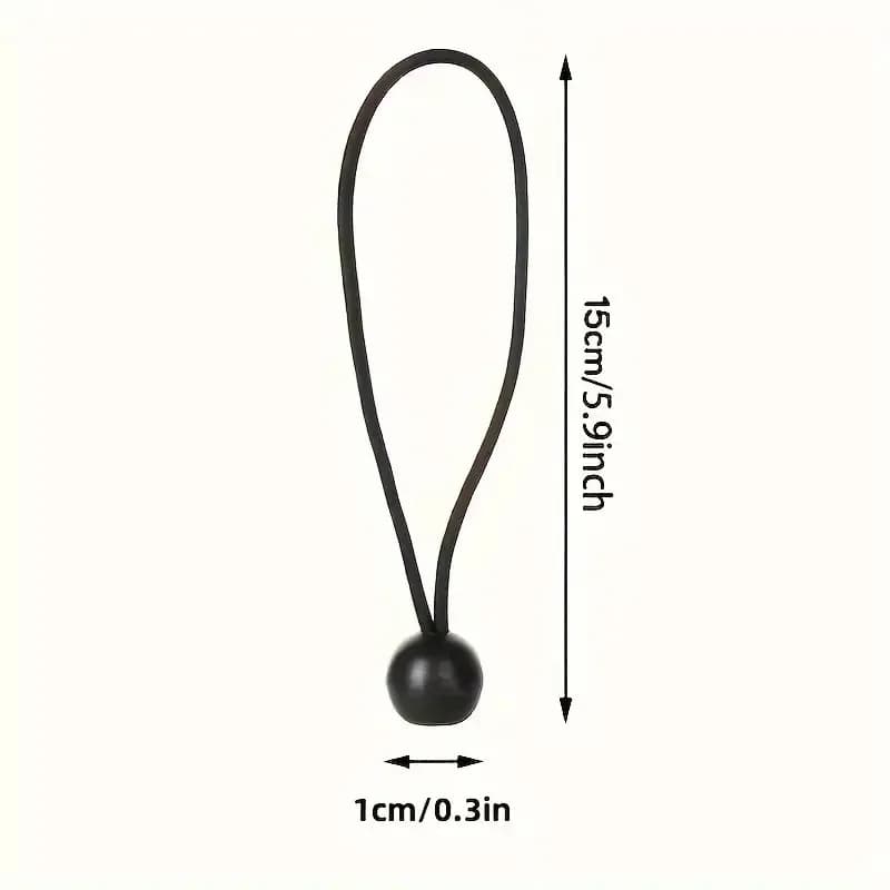 1pcs Durable Nylon Bungee Cords with Plastic Balls Tensile Strength, All-Season Outdoor Camping Tent Clamps for Secure Storage And Fixing, Camper Additions