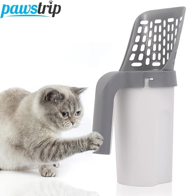 Pala per lettiera per gatti con sacchetti per rifiuti Autopulente per lettiera per gatti Scooper portatile per lettiera per gatti Strumento per la pulizia Forniture per gatti domestici