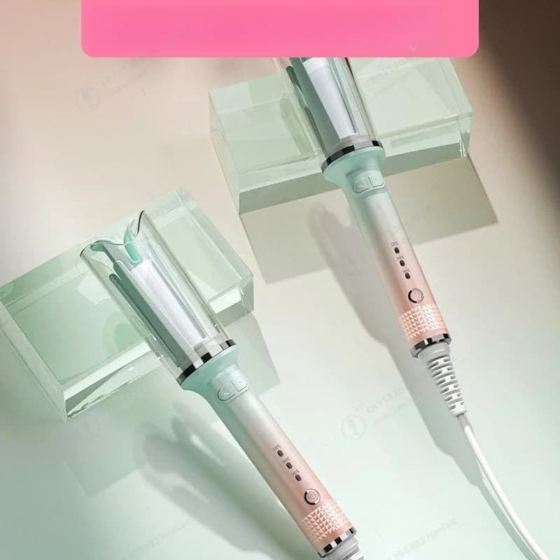 Arricciacapelli Automatico Rotante, Ferro Arricciacapelli a Riscaldamento Rapido in 8 Secondi, Styler per Capelli in Ceramica, Arricciacapelli Elettrico a Spirale per Donne, Salone e Casa