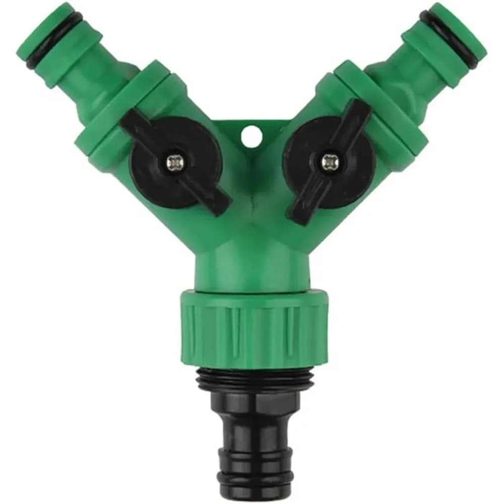 Rubinetto da giardino Y Splitter Raccordi per irrigazione Giunti interruttori regolabili Filettatura 1/2 3/4 Tubo flessibile per rubinetto a 2 vie Splitter per acqua