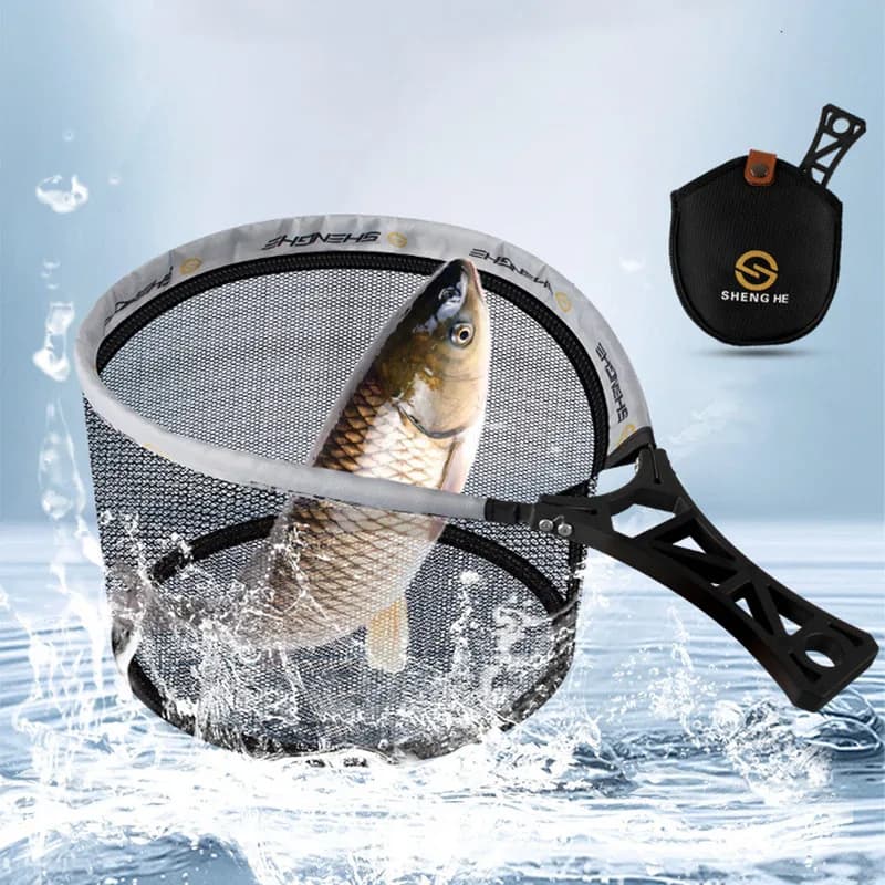 Maniglia in ABS portatile Rete da pesca a mosca Rete da pesca a mosca Rete da pesca Esche da pesca Rete da pesca all'aperto Rete da pesca pieghevole