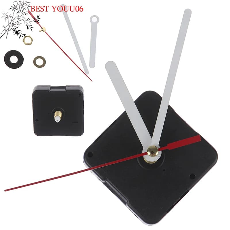 Classic Silent Movement for Wall Clock at the Fai-da-te Quartz, Mechanism and Silver Components - Warm Offer