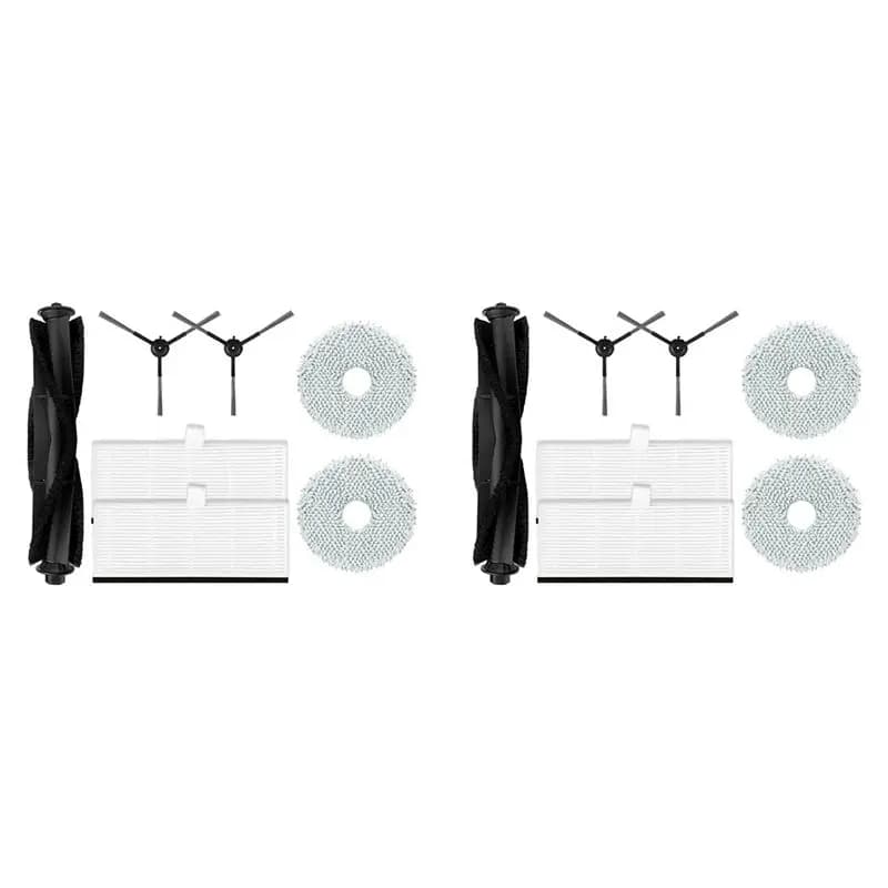 BAAJ-14PCS Per Robot Aspirapolvere Proscenic M9 - Ricambi: Spazzola Principale, Spazzole Laterali, Filtro HEPA, Panno Lavapavimenti, Sacchetto Raccoglipolvere