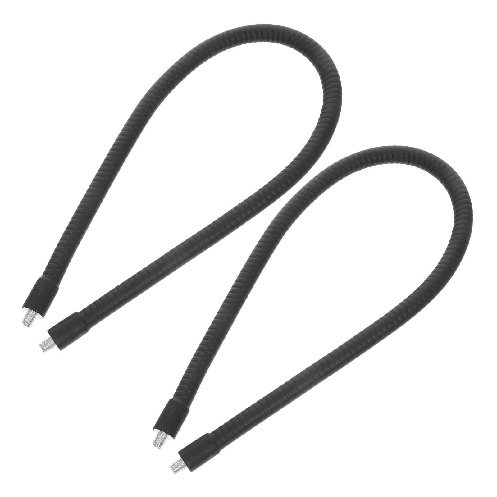 2 Pezzi Braccio di Estensione a Collo di Cigno in Metallo con Adattatore a Vite per Treppiede, Supporto Microfono Regolabile Flessibile per Registrazione e Live Streaming
