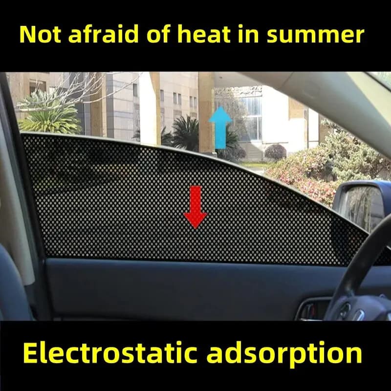 2 pezzi durevoli pellicola per tettuccio apribile per auto pellicola per protezione solare di alta qualità adesivi copertura adesivo elettrostatico in PVC anti-UV