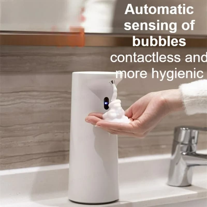 Dispenser di sapone in schiuma con rilevamento automatico intelligente, dispenser di sapone portatile senza contatto, bagno automatico