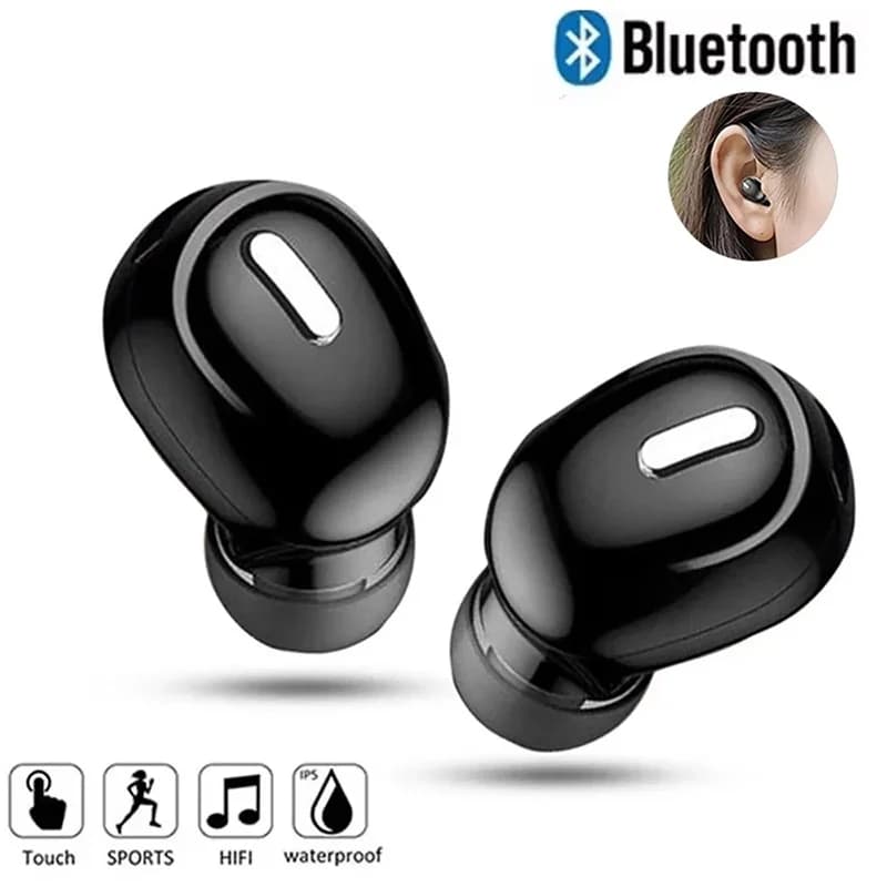 Bluetooth 5.0 TWS Wireless Headphones Music Game Headphones Waterproof Sports Headphones with HD Microphone HiFi Headphones for iPhone Xiaomi