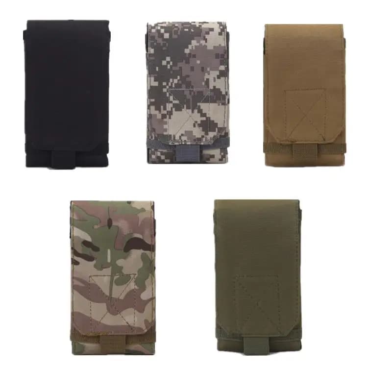 Marsupio mimetico da esterno supporto per telefono custodia per cintura sportiva custodia in Nylon impermeabile per caccia sportiva Camo Bags in zaino