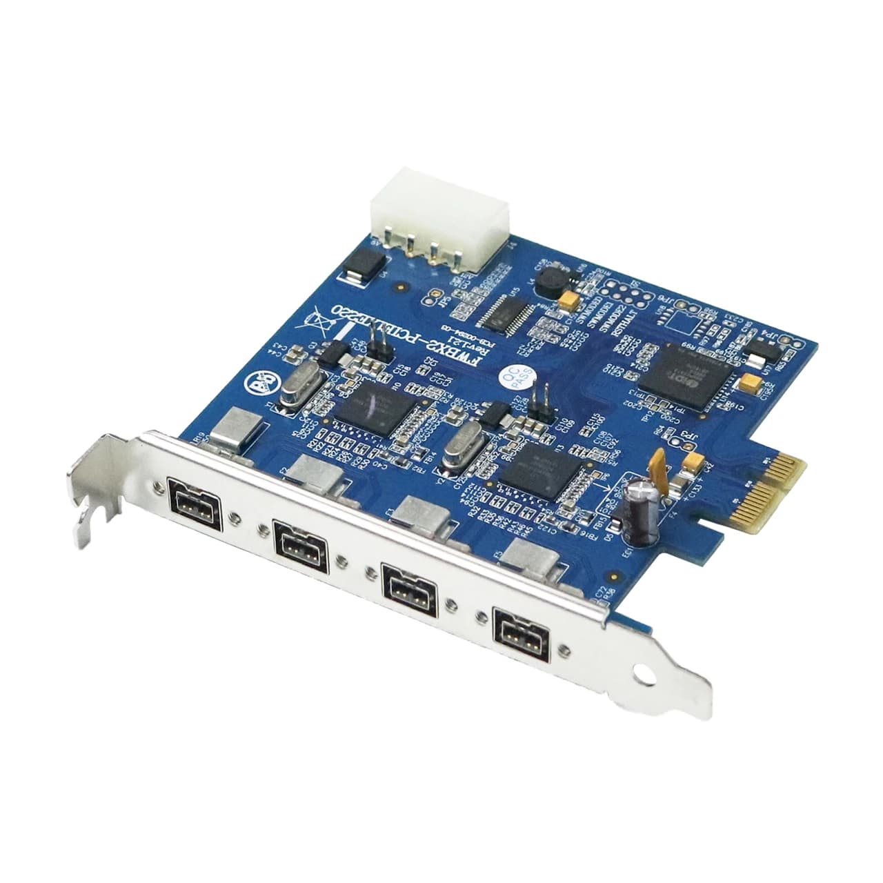JaKange IOI FWBX2-PCIE1XE220 Scheda di acquisizione telecamera industriale 800Mbps 4 porte Supporto Windows XP/7/8/10 Linux