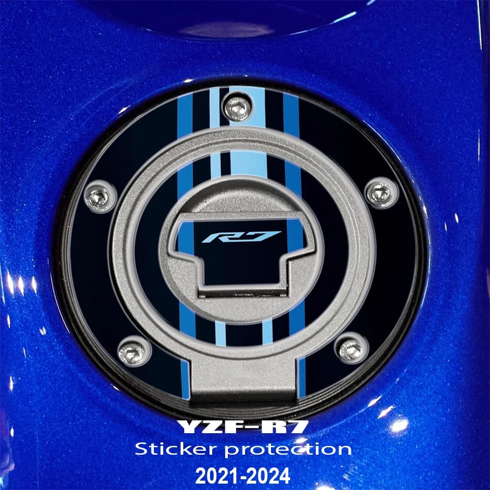 YZF R7 Tank Carburet Wall decal Gas cap Oil 3D Decal Protective cover Waterproof for R7 YZF R7 YZFR7 2021 2022 2023 2024