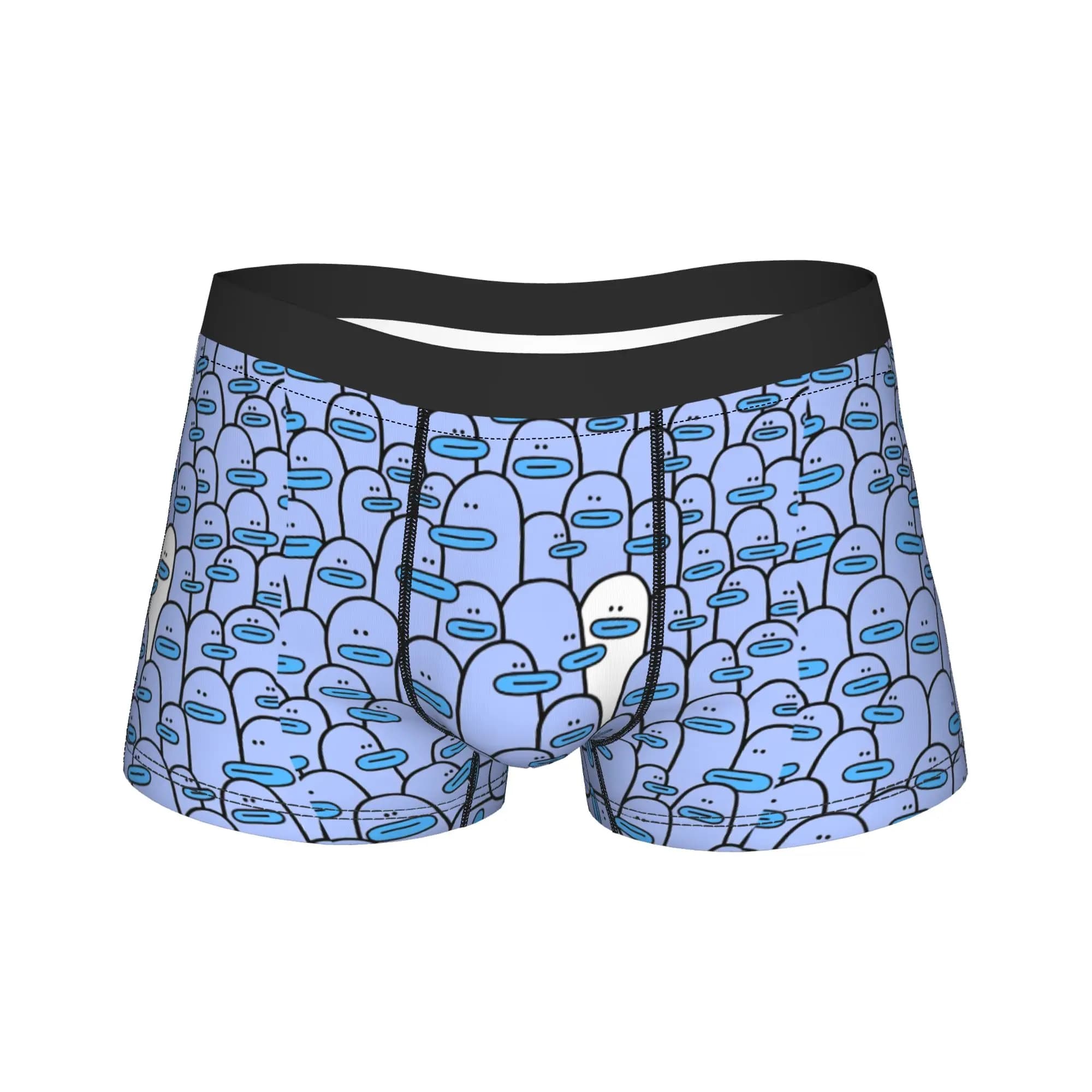 Blue Ducks Funny Meme Shorts Briefs Underwear High Quality Male Comfortable Trunk Custom Plus Size Panties