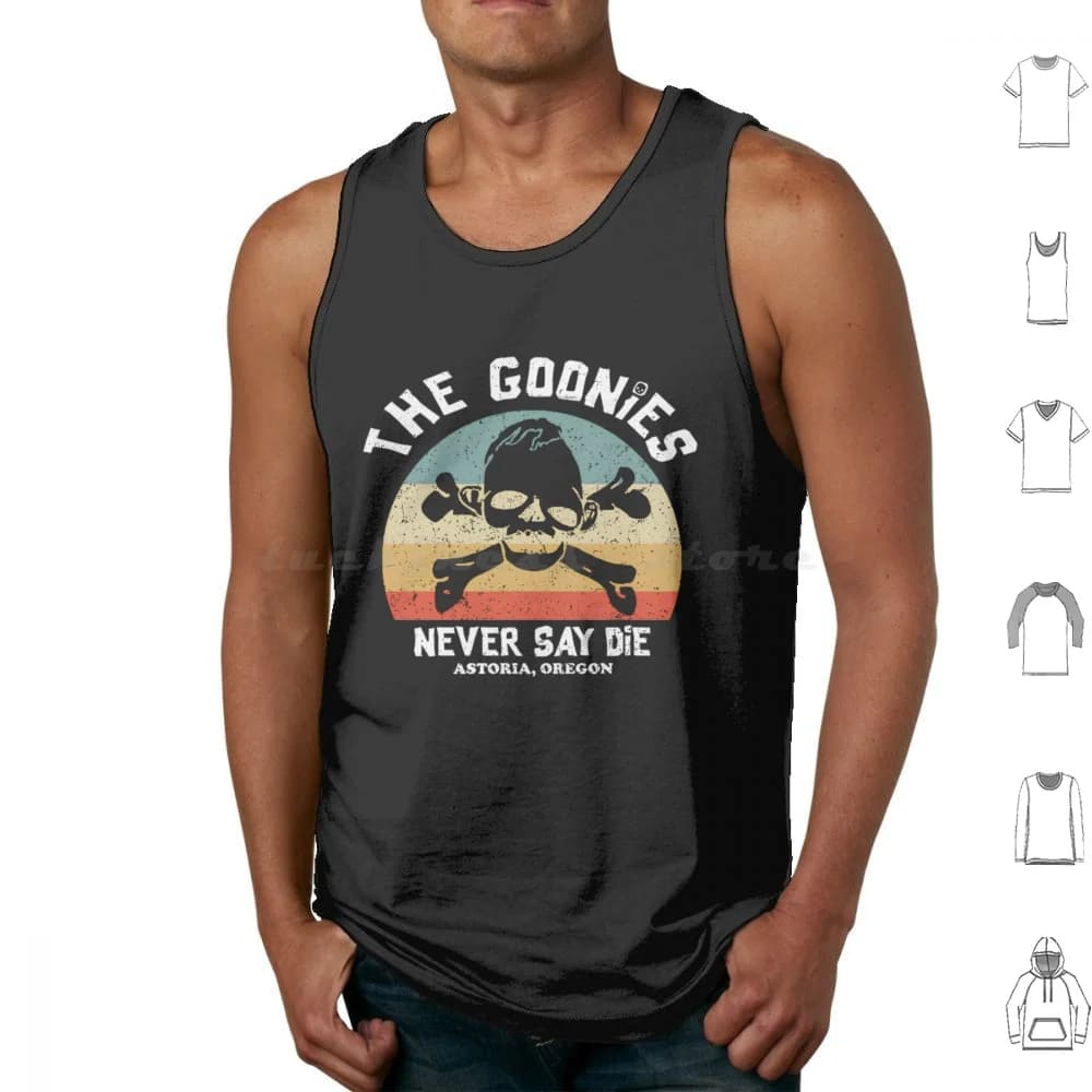 Le canotte canottiere senza maniche Goonies Die Goonie Vintage Retro Cultura popolare Cultura pop Film Film anni '80 Anni '80