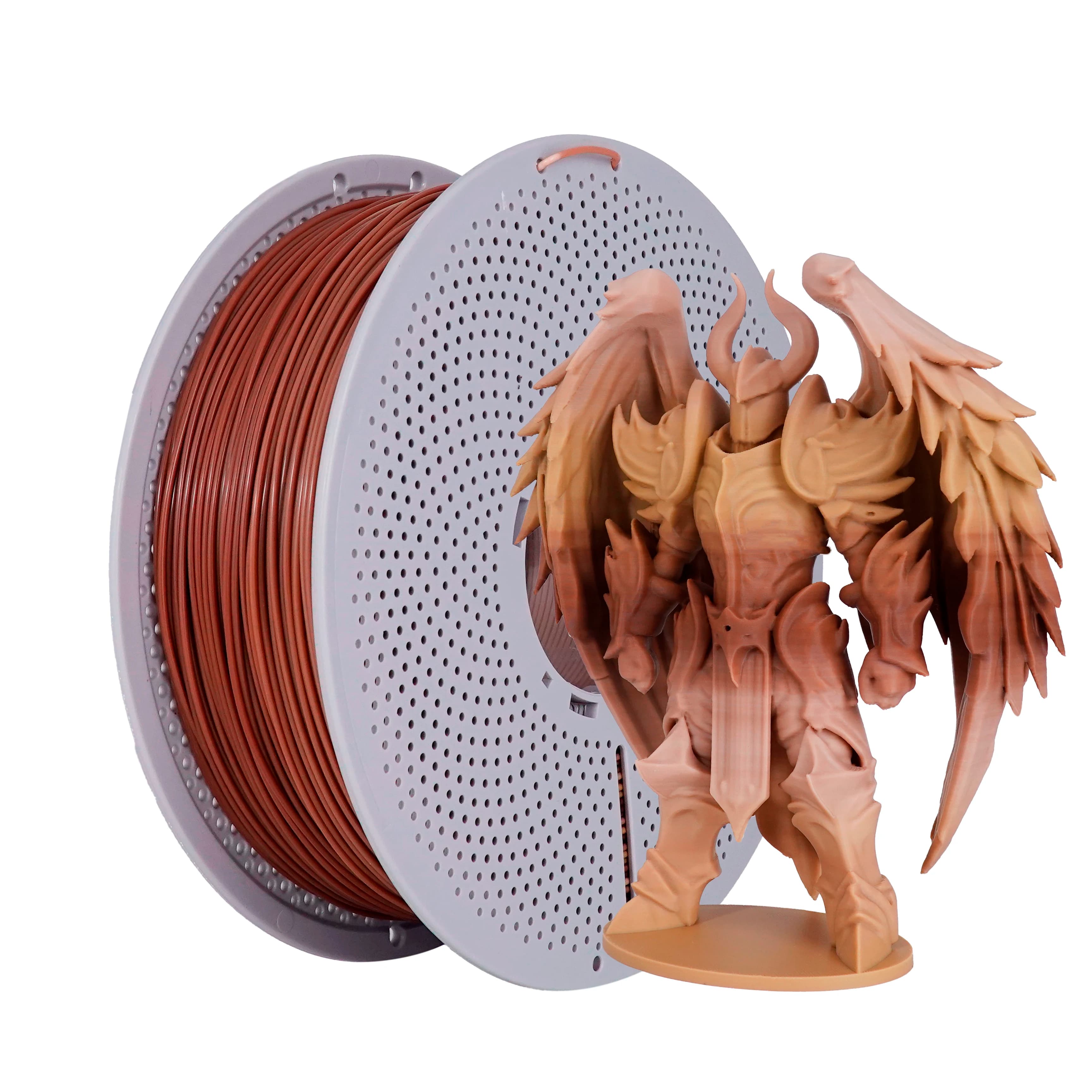 Woodgrain 3D Printer Filament Spool PLA-F 1 kg | Bambu Lab Optimized 1KG Wood Veneing Spool