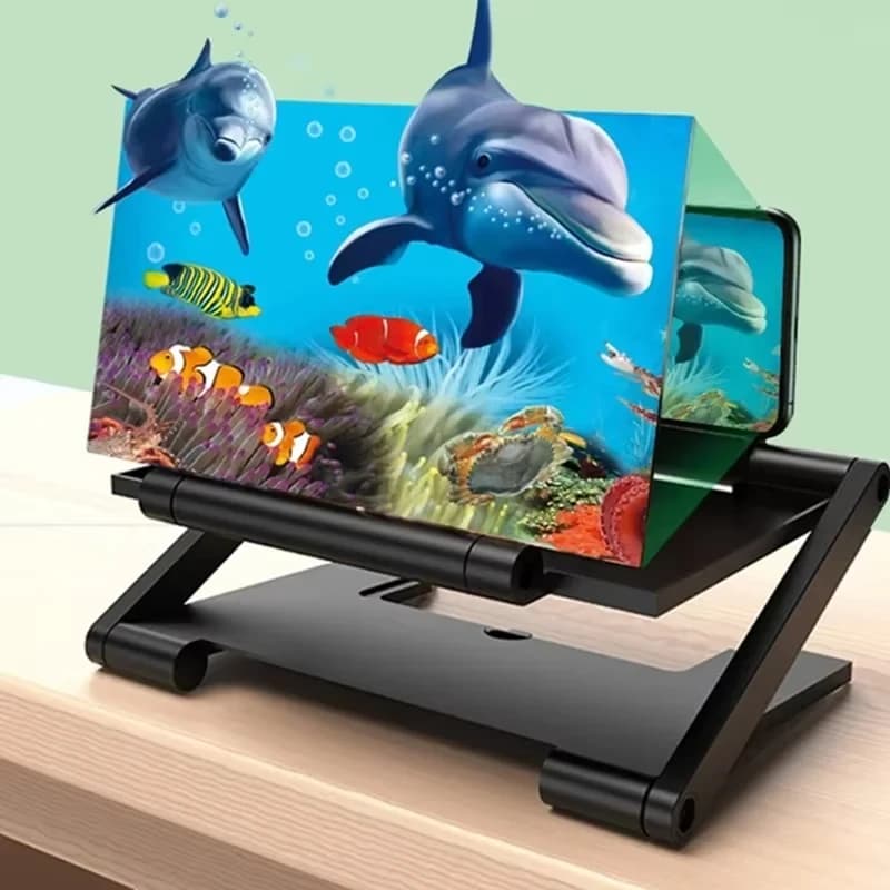 Nuovo amplificatore per schermo 3D Schermo del telefono cellulare Lente d'ingrandimento video Espansore HD Proiettore Display per smartphone Staffa di ingrandimento 2026