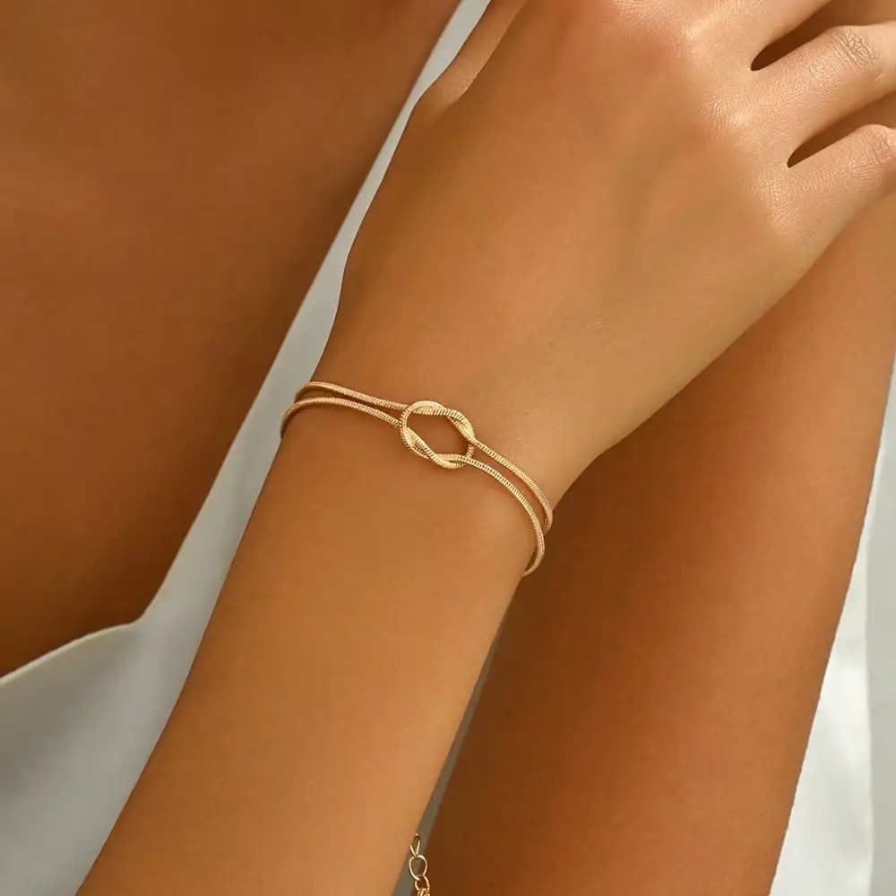 1 new lace-up snake bone bracelet