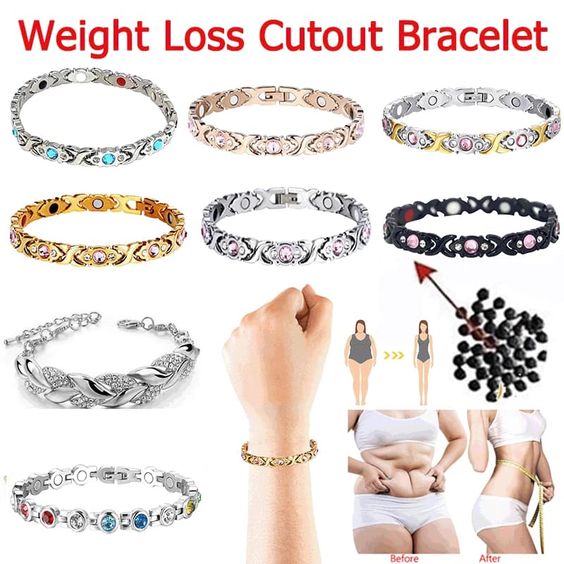 Energy Magnets for Weight Loss Jewelry Fashionable Women's Jewelry Bracelets Slimming Bracelets for Elastic Magnetic Therapy Healthcare