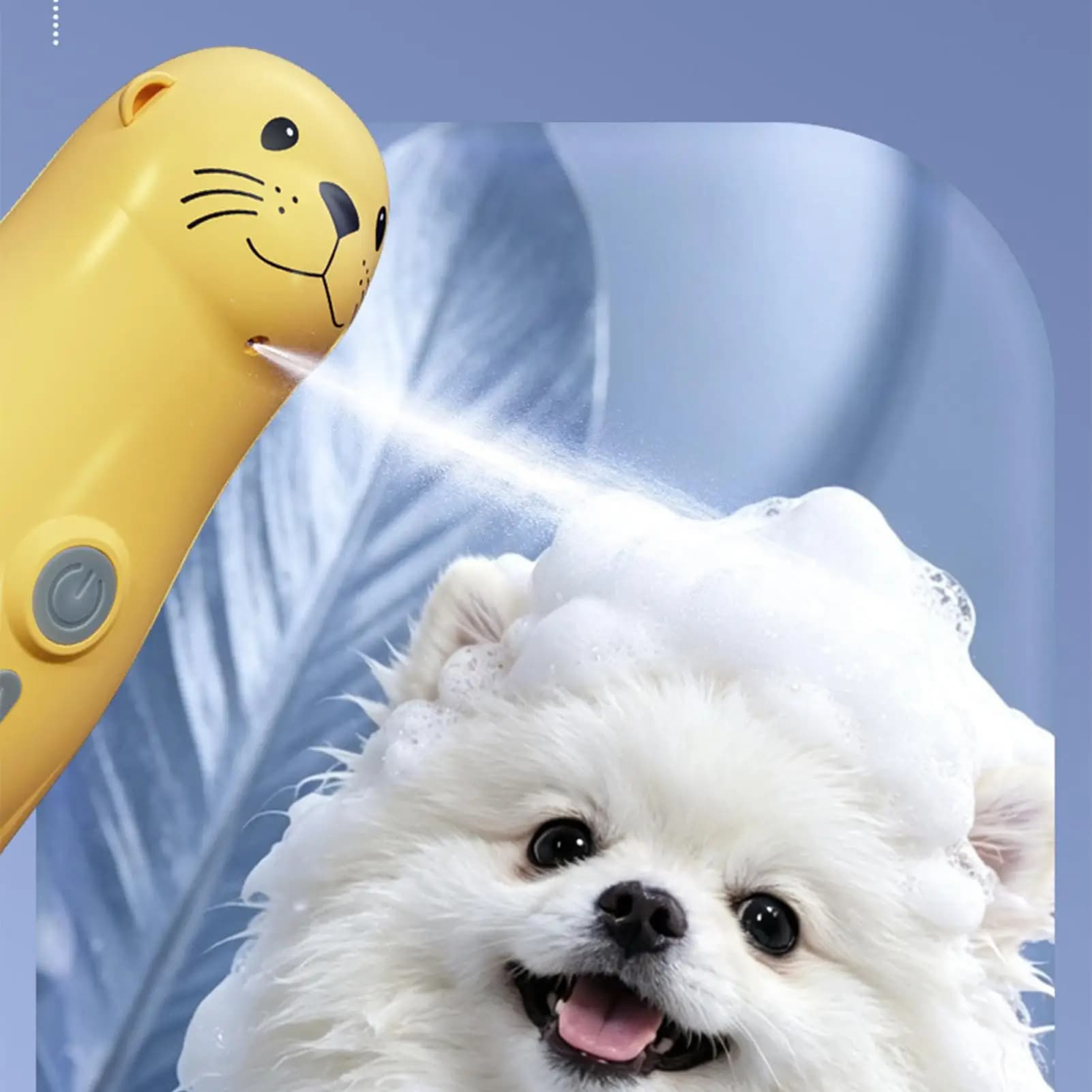 Dog Shampoo Sprayer 350ml Rechargeable Portable Automatic Cat Soap Dispenser Machine For Puppy Kitten Shower Bathing Grooming