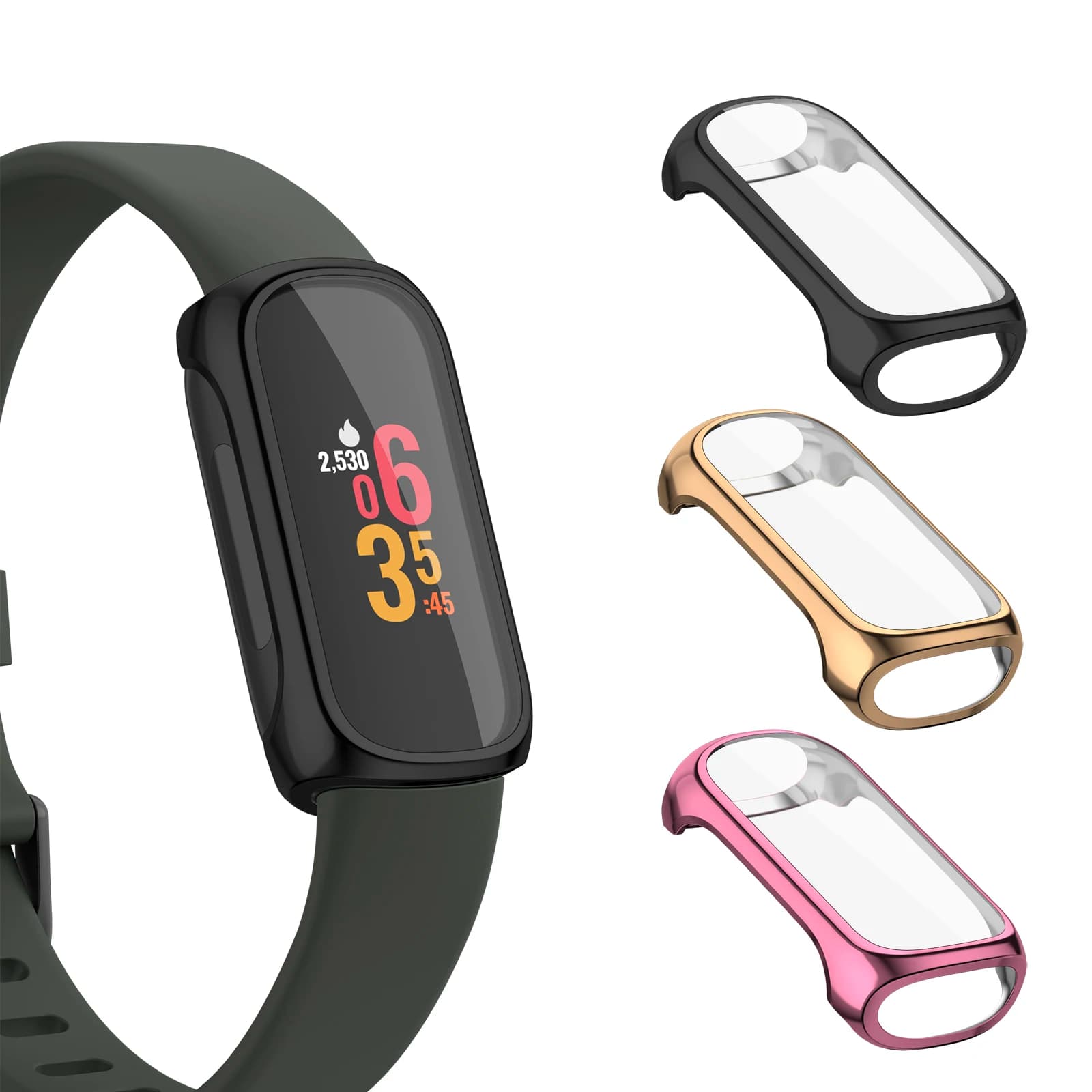 Custodia protettiva completa in morbido TPU per Fitbit Inspire 3, protezione per lo schermo per Fitbit Inspire 3, guscio protettivo antiurto