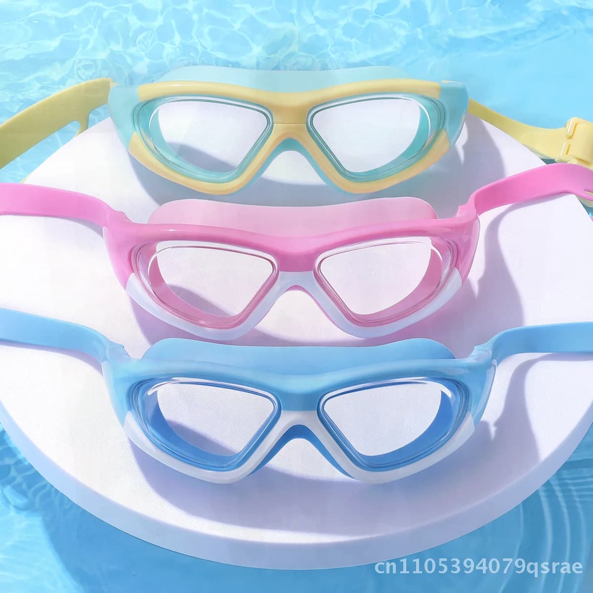 Swimwear with Large Frame for Kids Waterproof HD Non-slip Diving Equipment for Boys and Girls Professional Swimwear