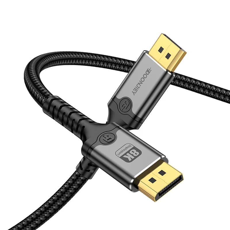 Cavo DisplayPort 8K DP 1.4, Adattatore 8K@240Hz 4K@480Hz HDR Video Audio per Laptop, TV, Proiettore, Monitor da Gaming