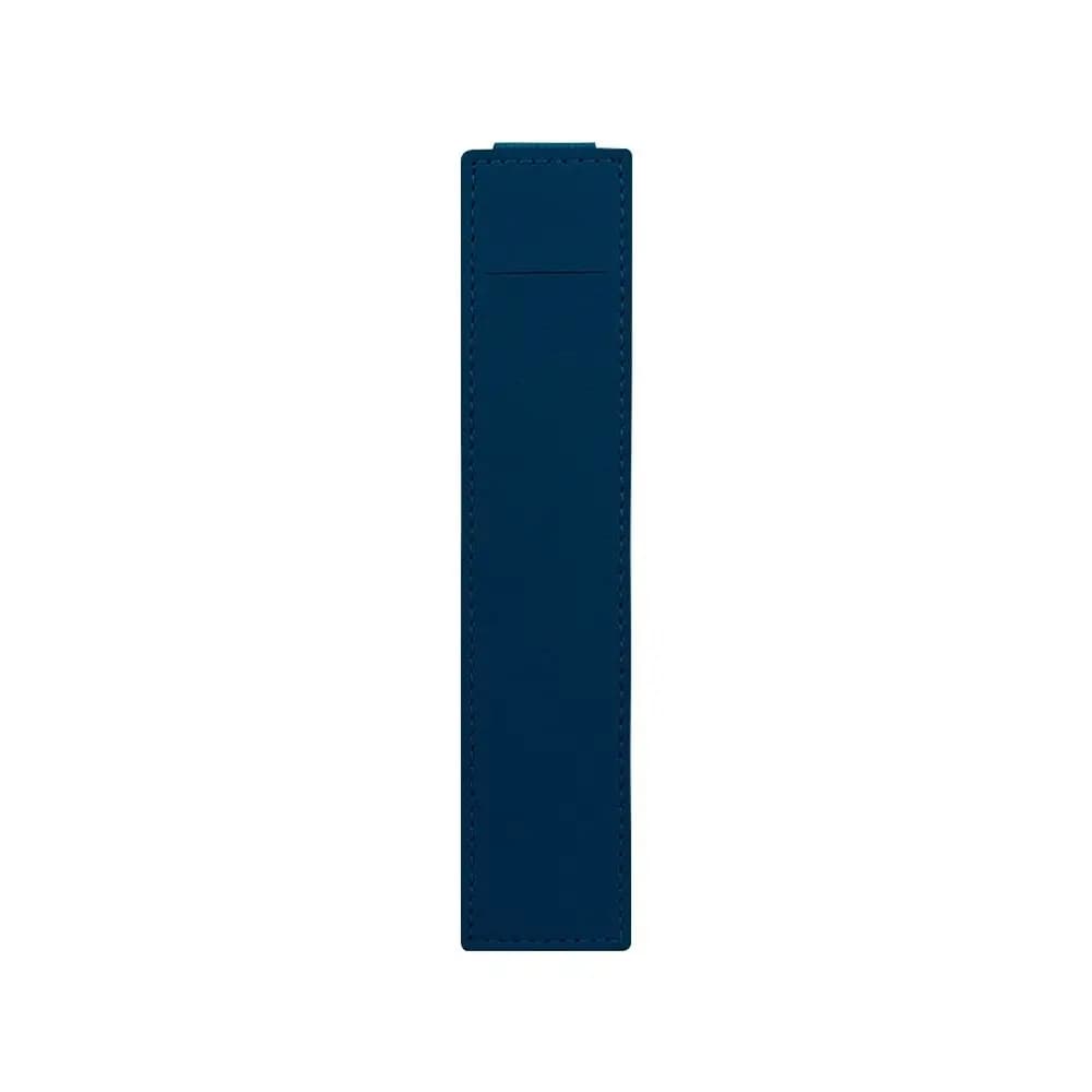 Portapenne leggero in pelle PU con fibbia elastica, portapenne, portapenne