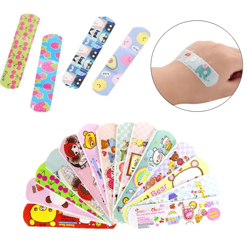 50 pz/set Cartoon Kawaii Cerotto Strisce di Primo Soccorso Ferita Dreesing Gesso Woundplast per I Bambini Bambini Patch Bende Adesive