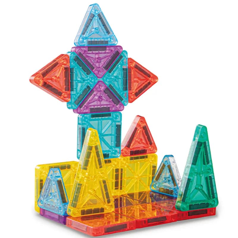 Set di Blocchi Magnetici da Costruzione, Giocattolo Educativo Montessori per Bambini e Bambine, Regalo Creativo