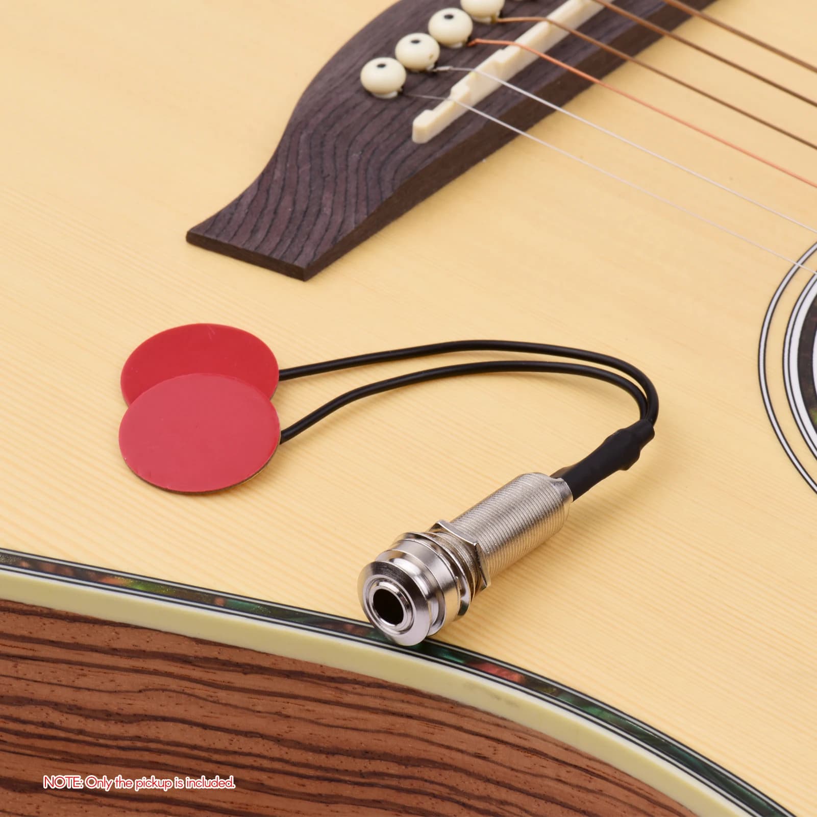 Trasduttore pickup per strumento adesivo per pickup per chitarra acustica con 1/4 di pollice per violino mandolino ukulele pick-up audio