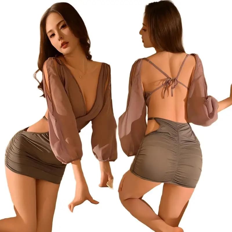 Erotic Underwear 2025 New Sexy Non Detachment Temptation Passion Sex Uniform Pure Desire Wind Date Passion Temptation Set