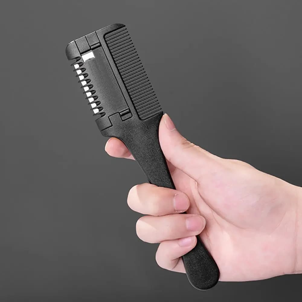 Forbici professionali da parrucchiere per sfoltire i capelli con lame per la cura della barba, strumento per la toelettatura, pettine sfoltitore, pettine per taglio capelli