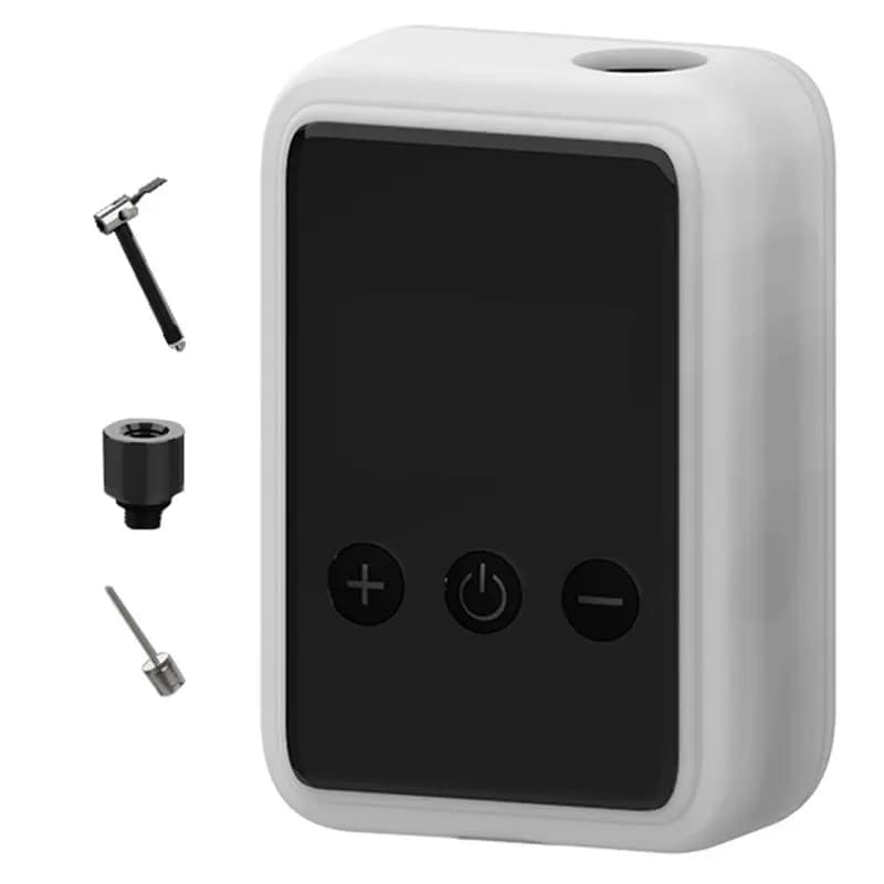 Pompa Elettrica Portatile ABME con Display Digitale 150 PSI, Compressore MINI a Ricarica Rapida per Gonfiaggio Pneumatici Bici