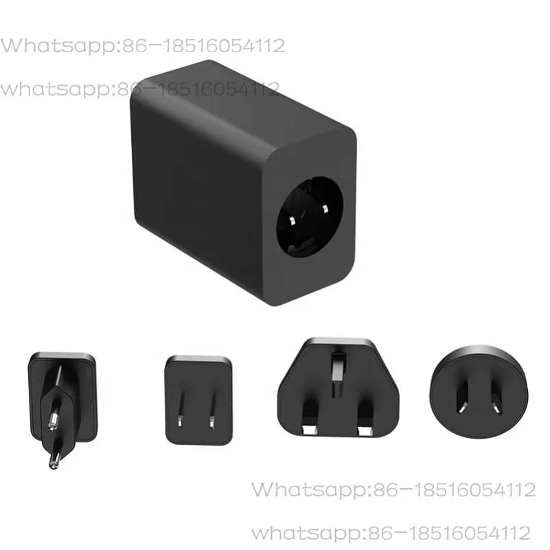 Adattatore da viaggio in tutto in un mondo Universale 5v 2.4a Usb Wall Phone 2.5a Alimentatore 1a Dc 2a Caricatore intercambiabile portatile