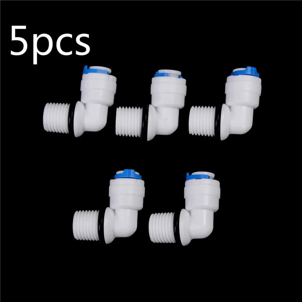5 pz 1/4 "Filettatura Maschio - 1/4" OD Tubo RO Depuratore di Acqua Ad Osmosi Inversa Acquario Connettore del Sistema