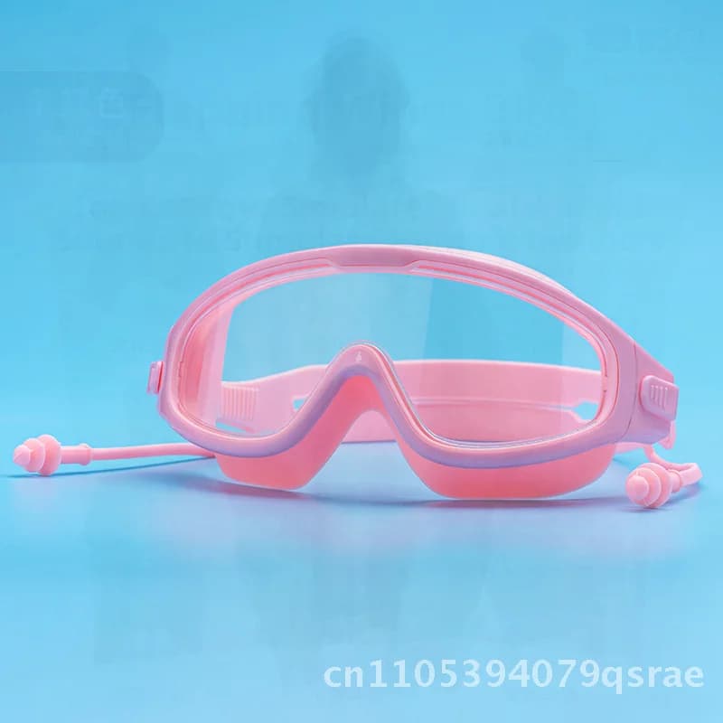 Children's swimwear with large frame with earplugs Training knees for multicolor waterproof silicone swimming