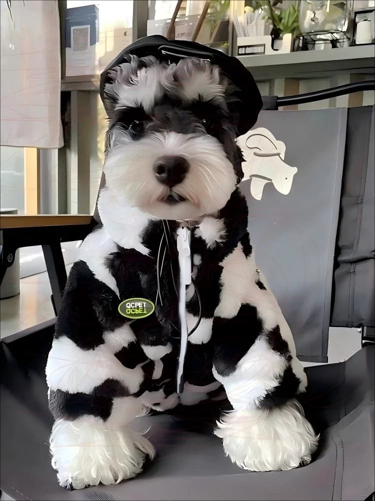Dog clothes autumn and winter warm schnauzer fah bichon teddy small and medium-sized dogs and cats thickened fur coat
