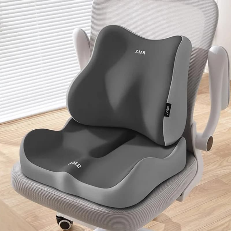 Cuscino per Sedia da Ufficio in Memory Foam, Supporto Lombare per Alleviare il Dolore alla Schiena, Tappetino Ergonomico per Sedia da Scrivania, per Pressione sul Coccige
