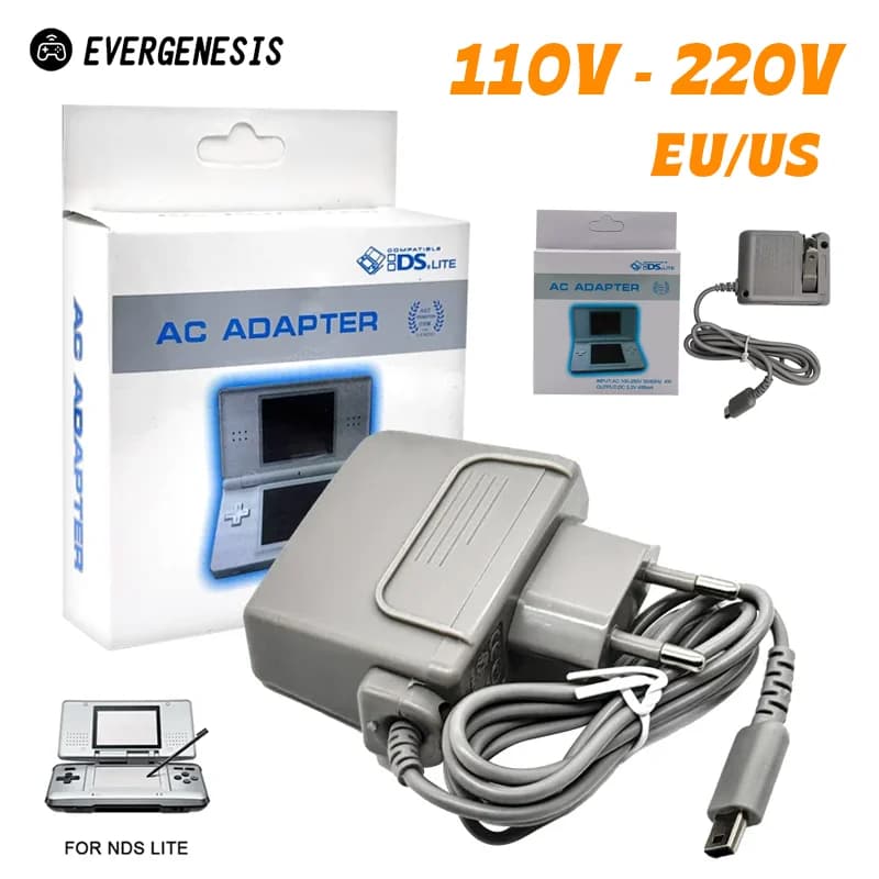 1PC European Plug Travel Charger Charger for Nintendo 3DS charging cable 2DS NDSi charging adapter NDS adapter
