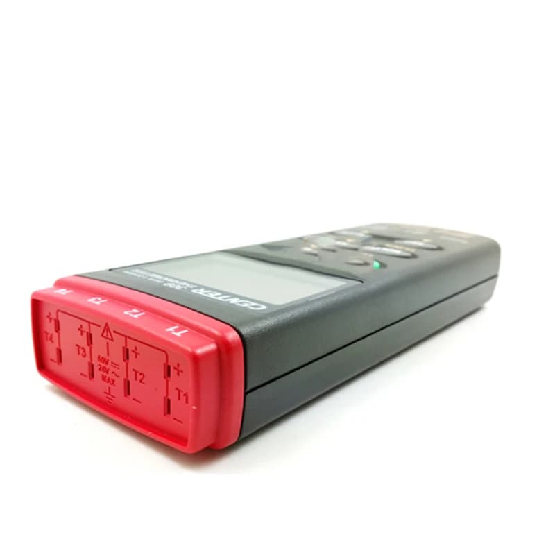 Termometro digitale CENTER-309 Termometro datalogger a 4 canali con termocoppia di tipo K