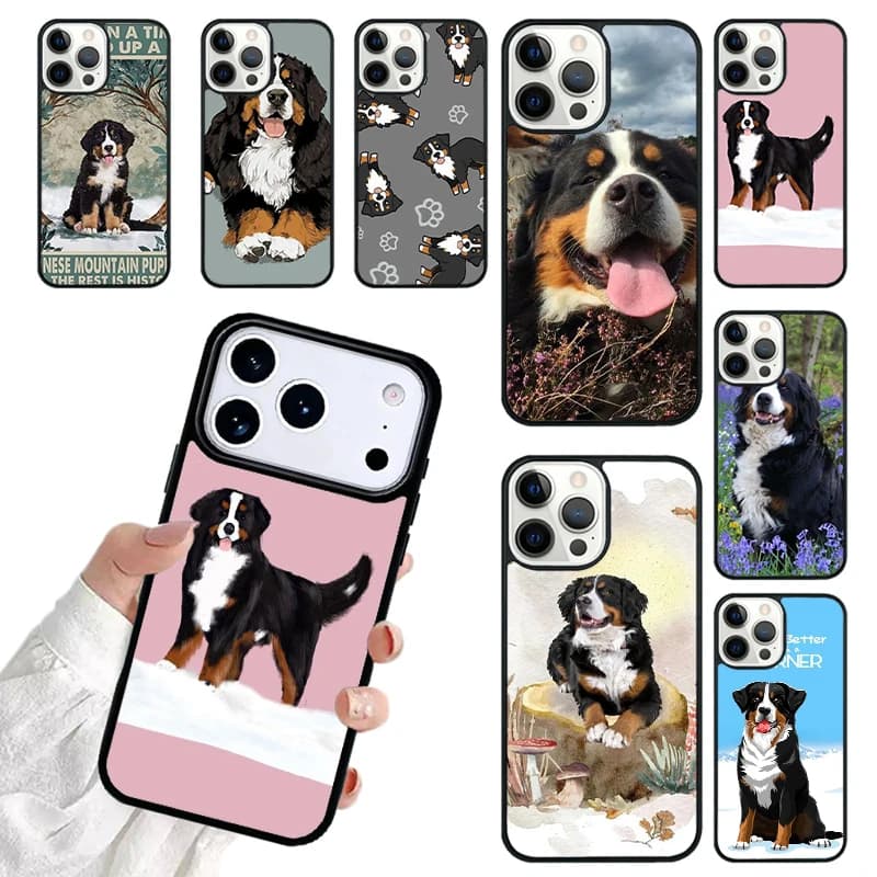 Bernese Mountain Dog Phone Case For iPhone 17 16 15 14 13 12 11 Pro Max 17air Shockproof Cover Fundas
