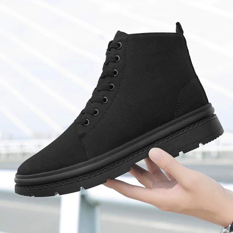 Men Thick Sole Sports Sneakers Shock Absorbing Breathable Non Slip Outdoor Walking Running Fashion Daily Footwear
