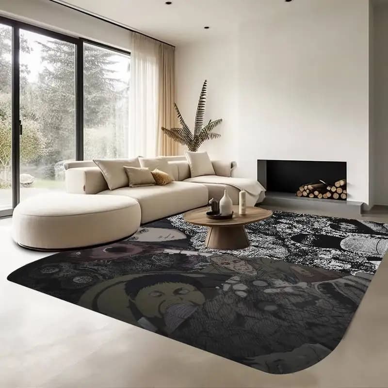 Anime Tomie Junji Ito Porta d'ingresso Zerbino Stile nordico Camera da letto Soggiorno Zerbino Casa Balcone Antiscivolo Decorazioni per la casa moderne